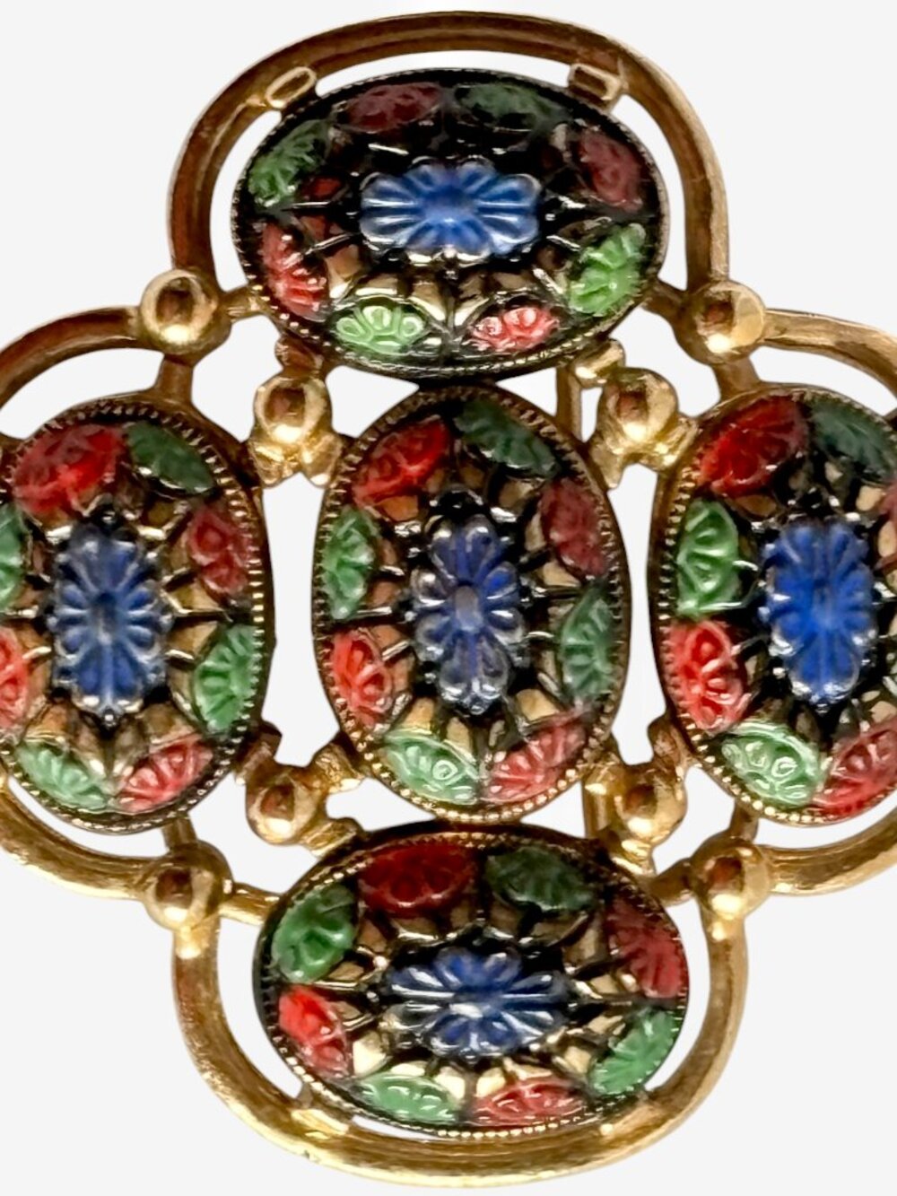 Vintage Sarah Coventry Star of the East MosaicBrooch Pin